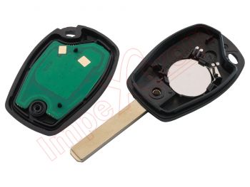 Producto Genérico - Telemando de 3 botones, 433MHz para Renault Trafic / Twingo / Symbol , chip PCF7961M (VA2), con espadín